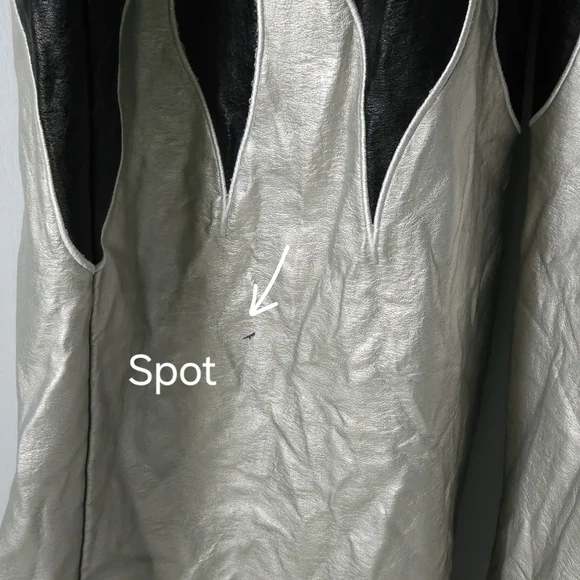 The Ragged Priest 6 Black Silver Flame‎ Trench Coat Y2K Alt Festival Rave Goth - Picture 11 of 12